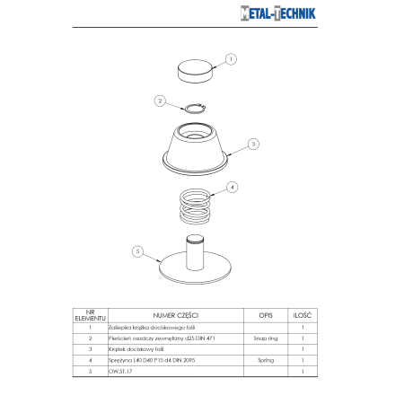 Części zamienne - Owijarka stacjonarna do bel